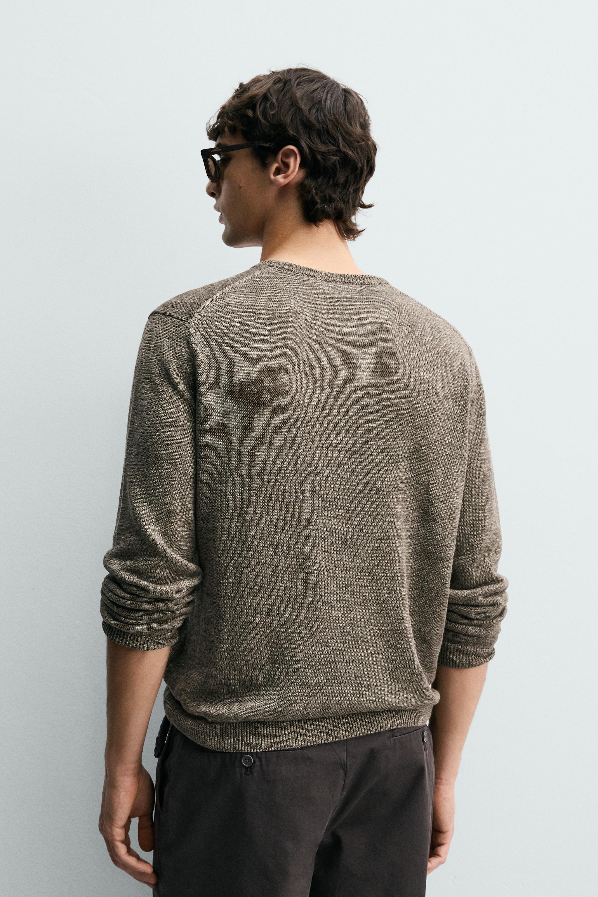 REGULAR FIT 100% LINEN JUMPER